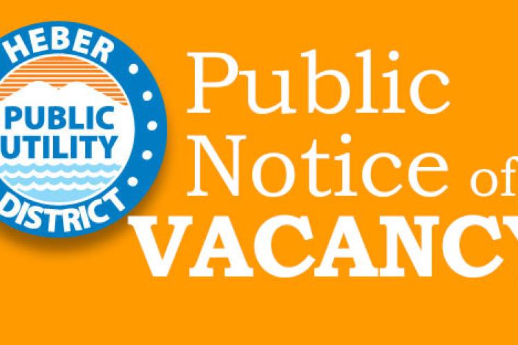 Public Notice of Vacancy - Board of Directors